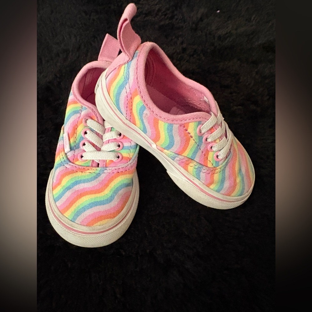 Vans Kids Sneakers - Pink and Rainbow